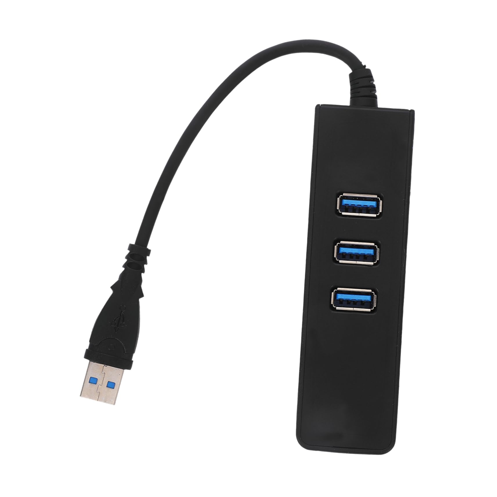 CIYODO USB Hub with Mbps Ethernet Adapter Type Ports Data Hub for Pc Laptop Tv Data Transfer Black