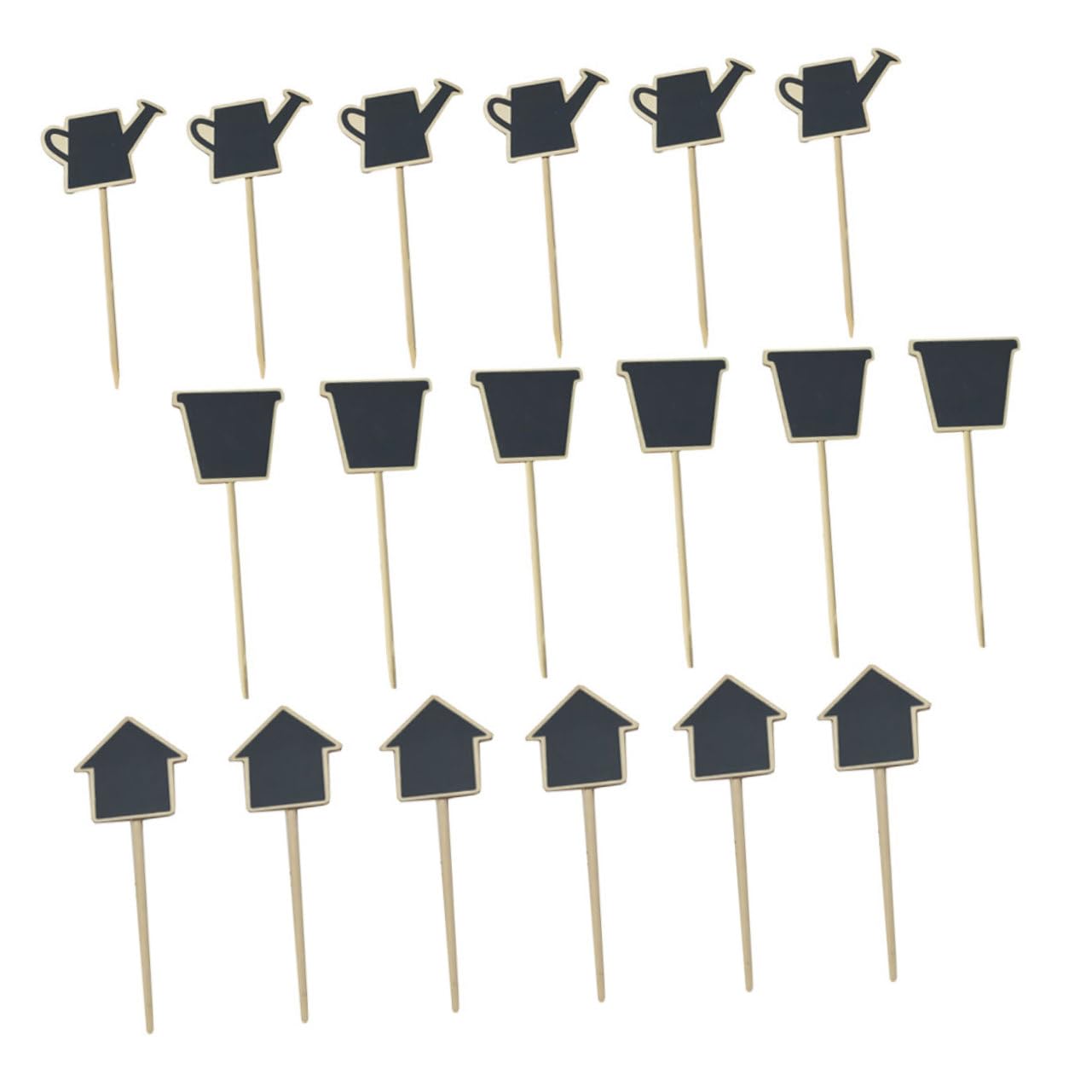 DIYEAH 30Pcs Mini Blackboard Picks for Plant Labels Reusable Chalkboard Signs for Home Decor Wedding Decorations DIY Message Board for Parties and Offices