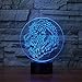 Produktbild Löwenkopf 3D Lampe Multi Farbwechsel LED Nachtlicht Dekor Licht Innen-Kinder Beleuchtung Baby Schlafzimmer Dekoration Geschenk