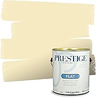 Vista 24 de PRESTIGE Pinturas de pintura exterior e imprimación en uno, 1 galón, plano, combinación comparable de Benjamin Moore* Manzanilla*
