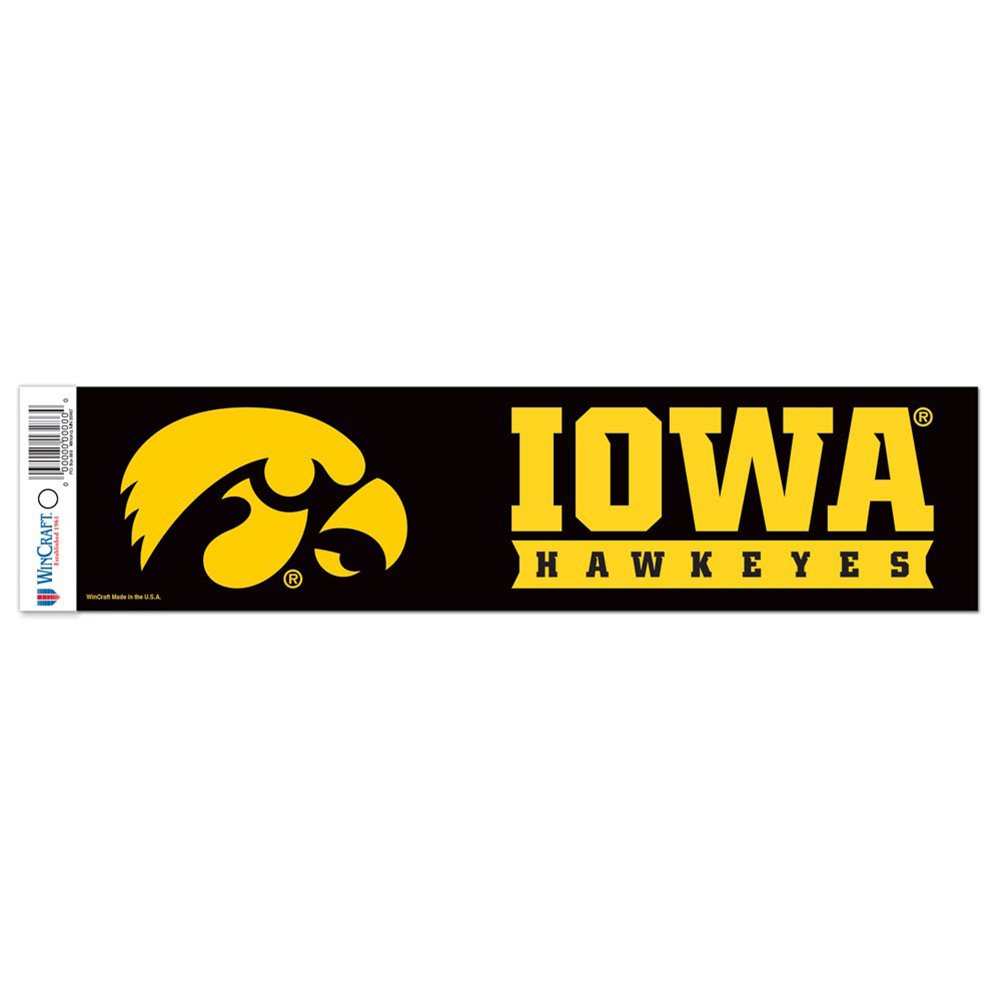 Wincraft NCAA University of Iowa WCR13205551 Bumper Strip, 3