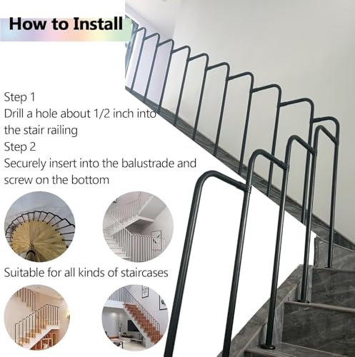 Kit balustre d'escalier en L pour balustrade extérieure et rambarde de terrasse - 5