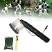 Static Grass Flocking Applicator Mini Electrostatic Flocking Machine Portable ABS Flocking Machine for DIY Scenic Mini Terrain Builds Modelling Sand Table Train Railroad Model
