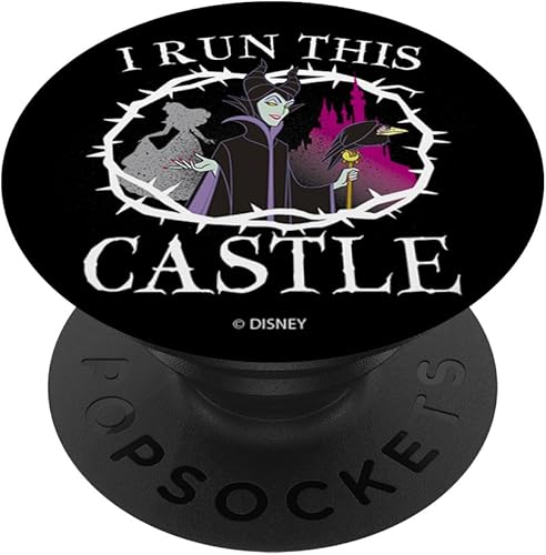 Disney Sleeping Beauty I Run This Castle - PopSockets Grip and Stand for Phones and Tablets, Negro