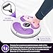 Waist Twisting Disc, Women's Twisting Board for Weight Loss and Aerobics with Drawstring and Massaging Soles Home gym for slimming and shaping of the body（purple）