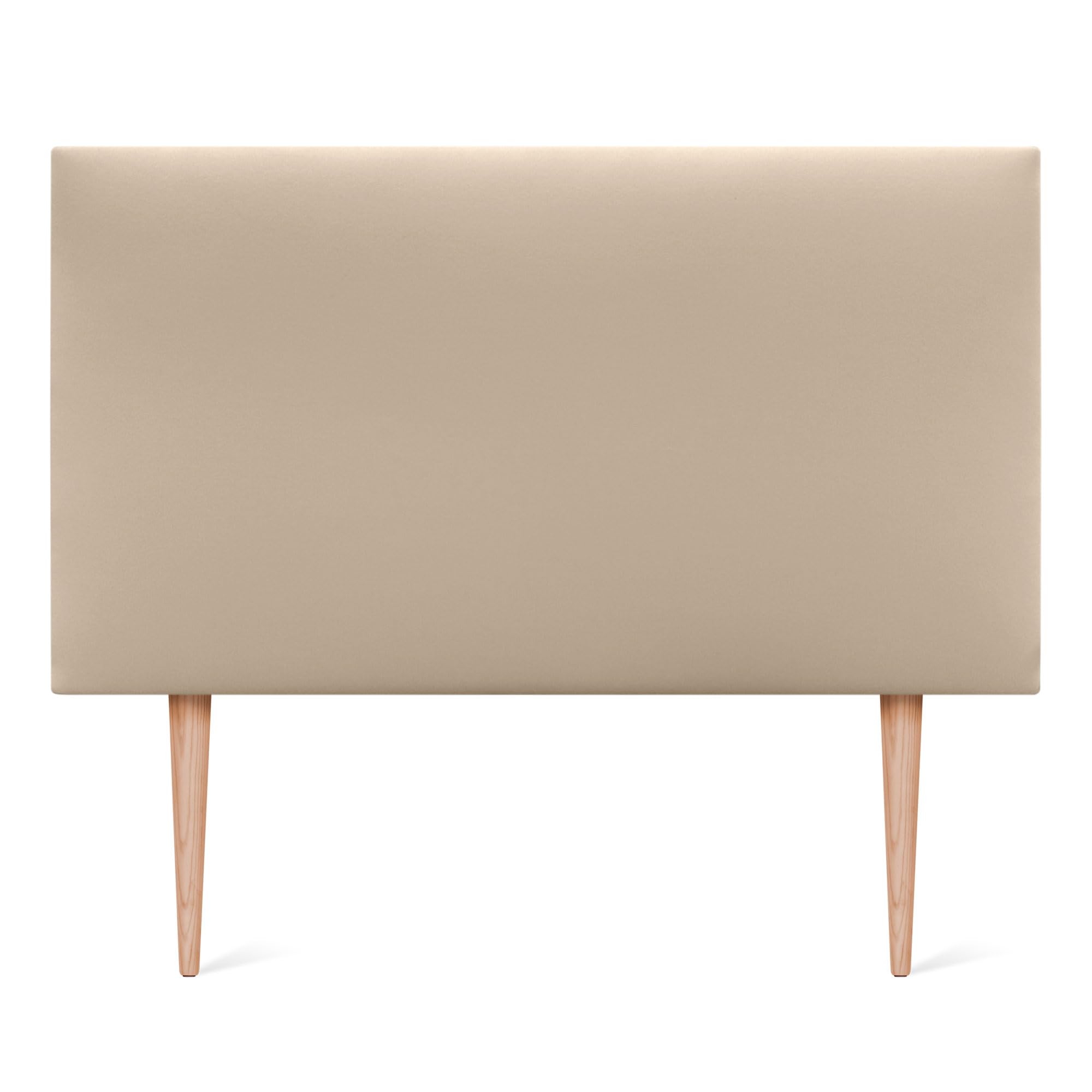 DHOME Cabecero de Polipiel o Tela AQUALINE Liso con Patas cabeceros Cabezal tapizado Cama Lujo (90x105cm con Patas (Camas 70/80/90), Polipiel Beige)