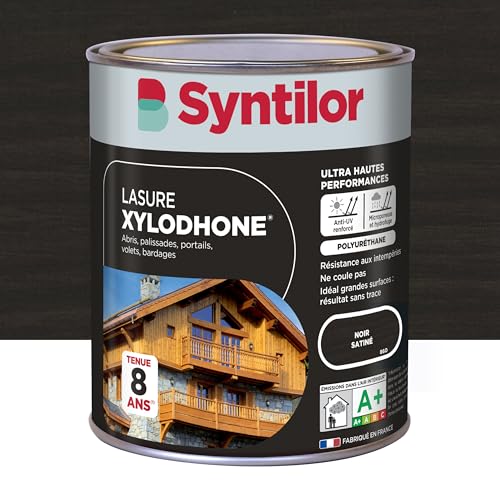 Syntilor - Lasure Xylodhone® Ultra Hautes Performances 8 Ans Noir Satiné 1L