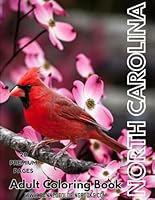 North Carolina Adult Coloring Book: 20 detailed designs of Norh Carolina including scenery, archiecture, landmarks, and more to improve relaxation, ... and promote tranquility (The 50 States) B0CQ5BP93L Book Cover