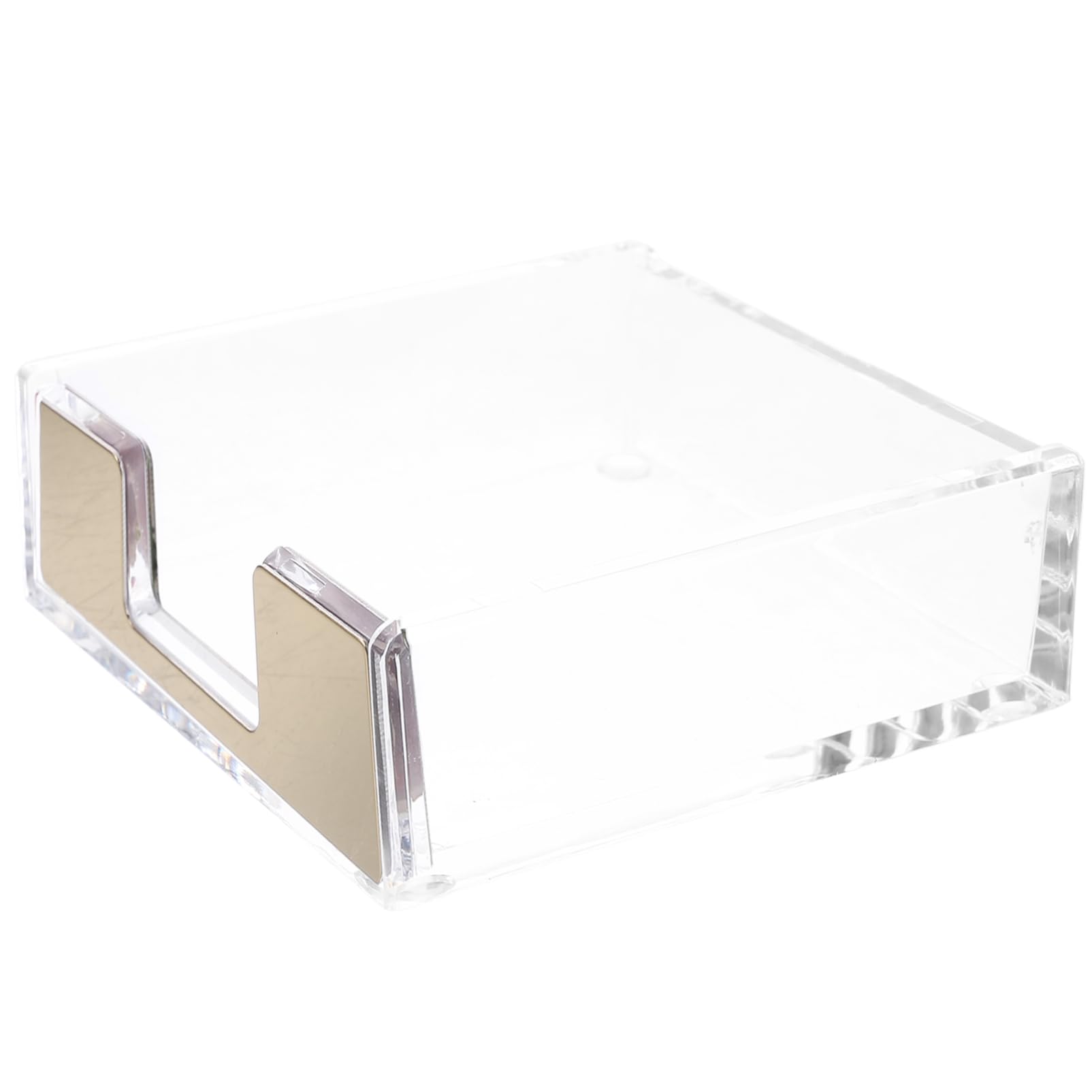 NUOBESTY 4 Pz contenitore per blocco note per ufficio padella contenitori scrivania organiser scrivania porta biglietti da visita per scrivania da donna accessori da scrivania in acrilico