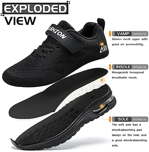Kindergymschoenen voor jongens, sneakers, kinderschoenen, mesh, ademend, outdoor loopschoenen, blauw, 32 EU