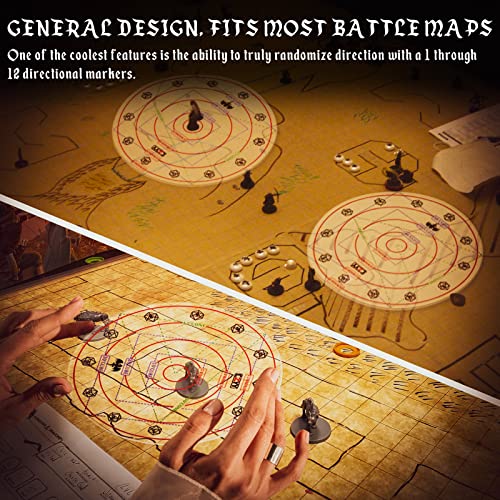 Upgraded Spell AOE Damage Template Extra Large to 30' Cube & 30' Cone, Acrylic D&D Area Effect Marker with Gift Box - Image 4