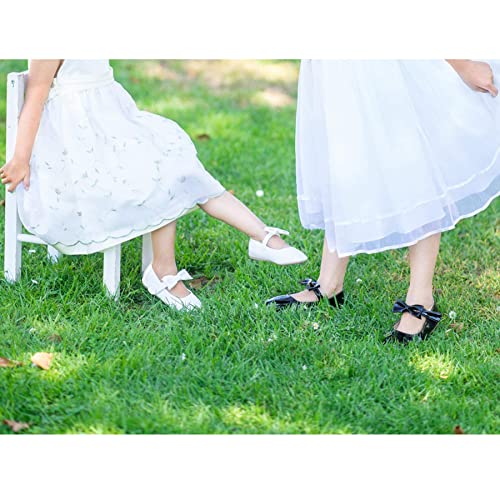 Image of Felix & Flora Toddler Flower Girl Dress Shoes - Girl Ballet Flats Party School Shoes Wedding