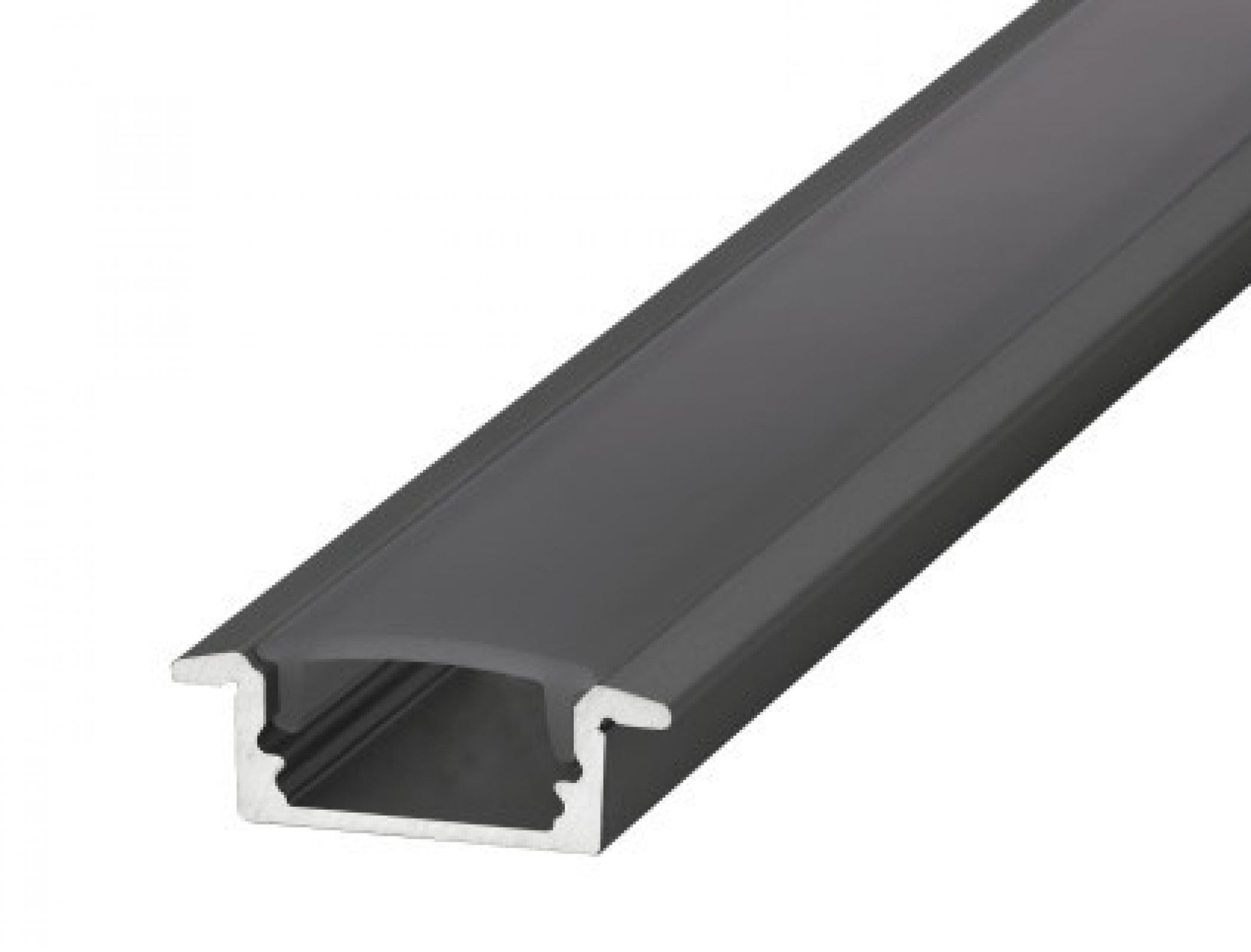 Integral Led Black Integral Ilpfr072b Profile For Led Tape, 23Mm X 7.9Mm 2M, Diffuser, Recessed