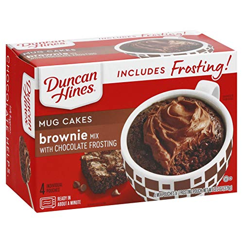 Brownie Mug Cake Mix Variety Pack of 3 | Ghirardelli Dark Chocolate Brownie Mix | Betty Crocker Hot Fudge Brownie Mug Mix | Duncan Hines Brownie Mix with Frosting |Snack Fun Shopping Pad