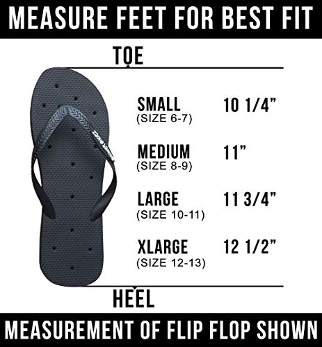 Shower Shoez Men's Non-Slip Gym Pool Dorm Water Sandals Flip Flops - Image 5