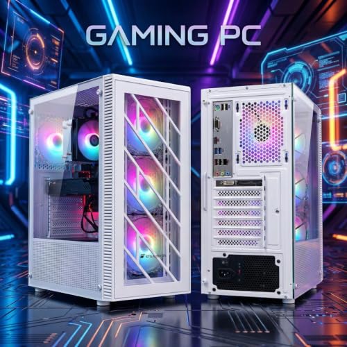 Image of STGAubron Gaming PC Desktop,Core I7,RX 470 8G,16G RAM,512G SSD