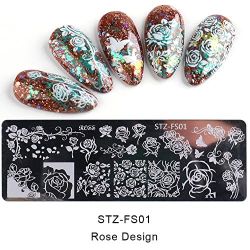 Jmeowio 6 Pcs Nail Art Stamping Plates thumb #4