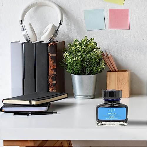 Parker Quink Bottle|Ink - Blue | 30 ML | Quick - Drying Ink | No - Smear Writing (Image - 2)