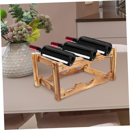 Soporte de vino de madera Unomor para 6 botellas miniatura 3