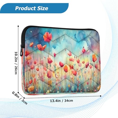 Funda para Laptop 13-14 Pulgadas con Diseño de Flores miniatura 3