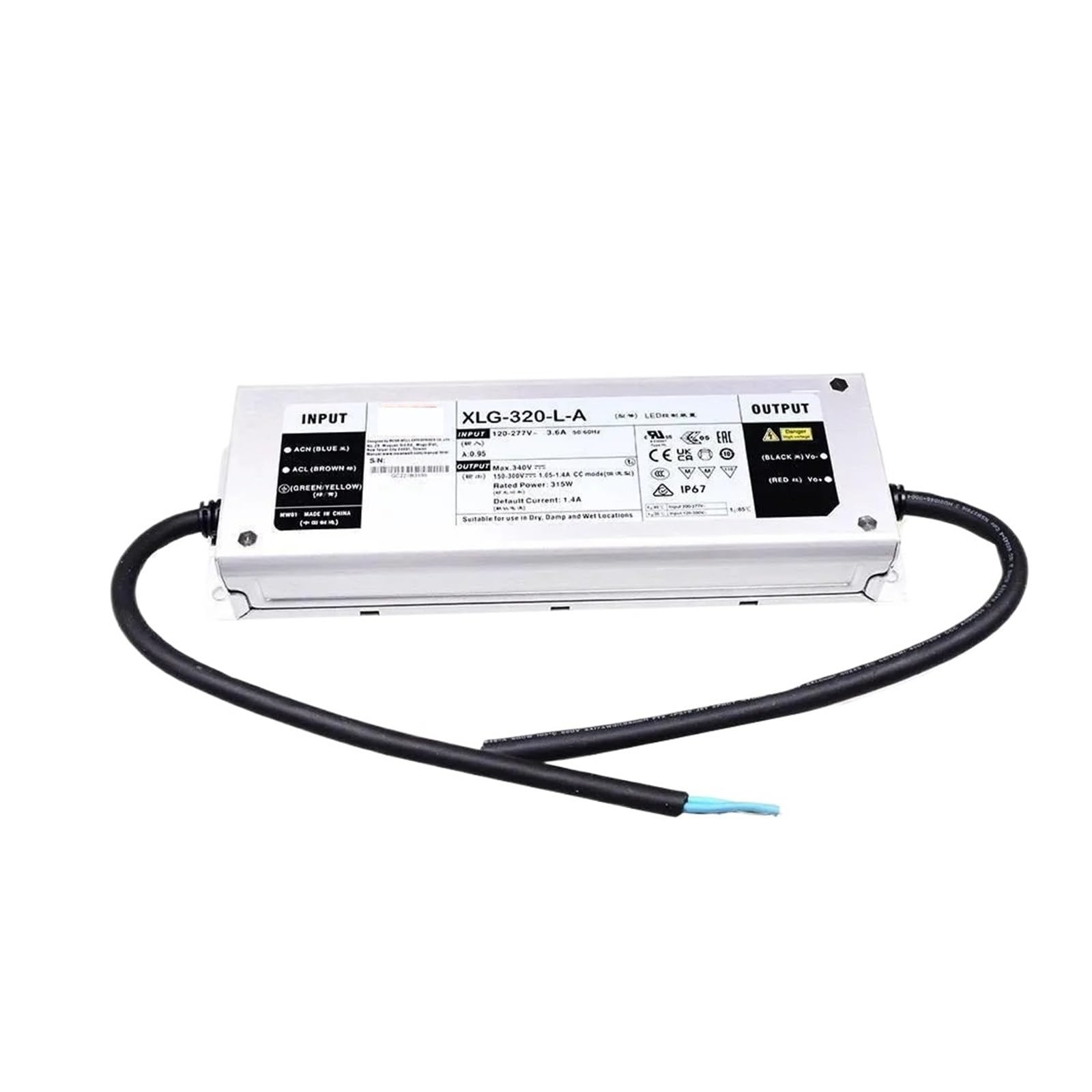 Alimentation à découpage XLG-320-H-AB, fini les baisses de tension en 24V 13A