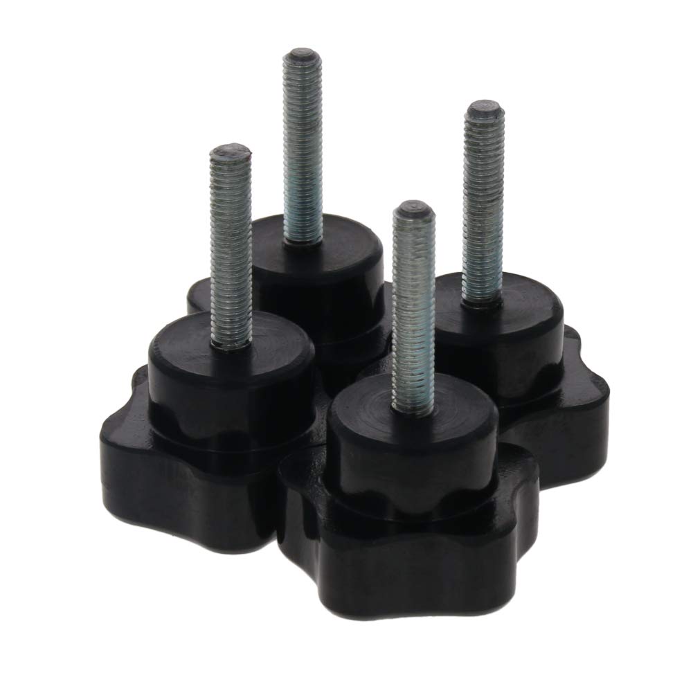 Othmro Men's M5×25Mm Thread Clamping Knobs Grip, 4Pcs Thumb Screws Star Head Handle Knobs Tightening Screw Bakelite Knob