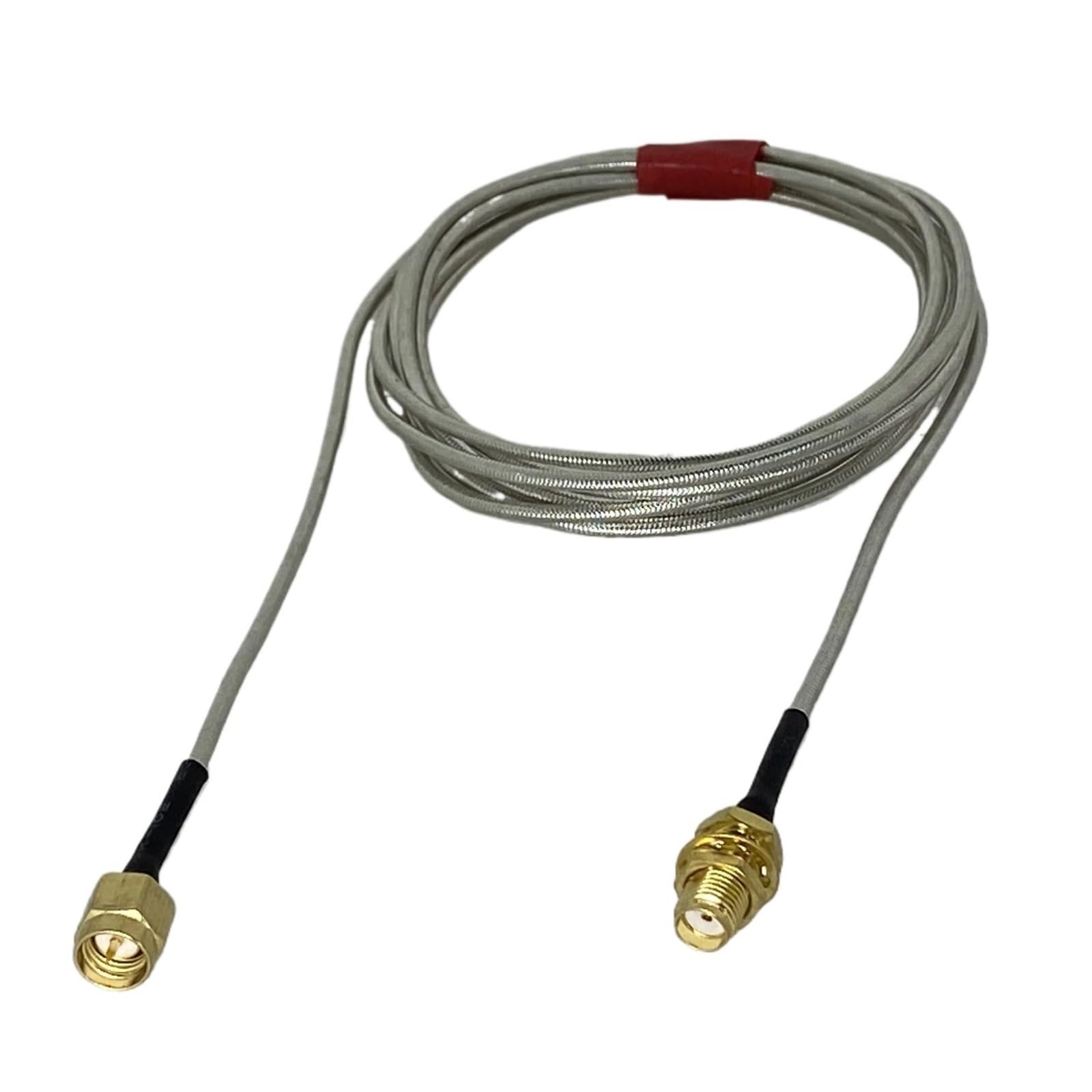 1M-20M SMA-Stecker auf Buchse Schott RG405 0,086" Silberkabel Halbstarrer flexibler Pigtail-HF-Stecker(20M)