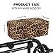 Uorisanigo Knee Scooter Pad Cover, Leopard Print, Polyester, Non-Slip, Drawstring Closure, Fits Most Knee Walkers