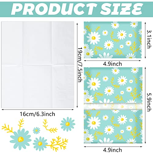 Image of Geyee 50 Pack Travel Tissue Packets Facial Paper Napkins, Daisy