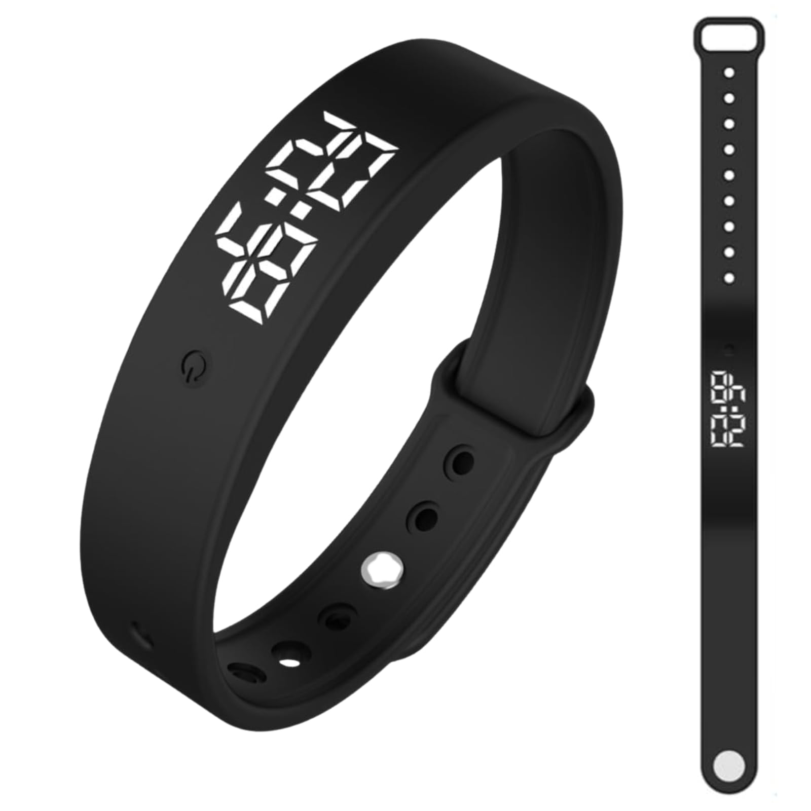 Heavy Sleeper Vibrating Alarm Wristband Silent Clock Watch for Deaf Deep