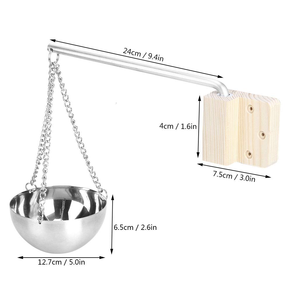 Jarchii Sauna Bowl Acier Inoxydable Accessoires Sauna Traditionnel