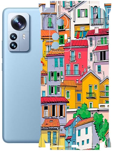 Image of AtOdds - Full Body Back Screen Guard Protector Film - Lamination Wrap Skin Sticker Compatible with XIAOMI Mi 12 PRO | Scratchproof Matte Finish (Concrete Jungle)