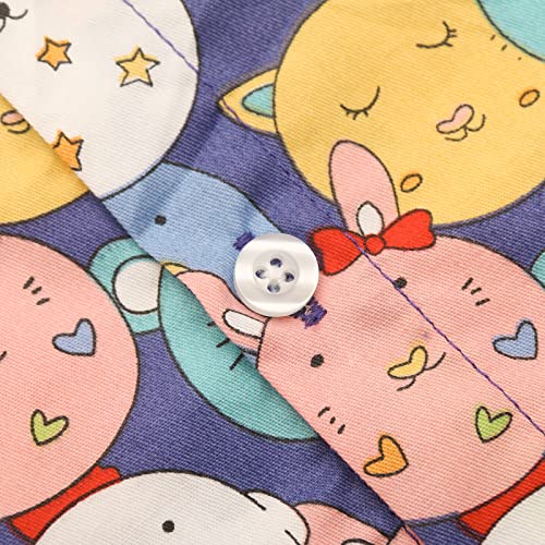 Little Toddler Boys Button Down Shirts Short Sleeve Cartoon Shirts Summer Dress Casual Top for Kids3