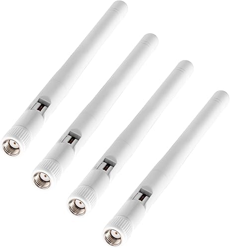 Miniatura 13 de Bingfu Dual Band WiFi 2.4GHz 5GHz 5.8GHz 3dBi MIMO RP-SMA Macho Antena Bluetooth (paquete de 2) para PC Computadora WiFi Router Tarjeta de red