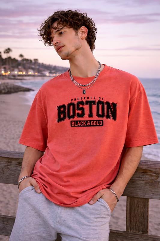 Image of London Hills Printed Cotton Blend Half Sleeve Oversized Men Round Neck Tshirts | T Shirt for Man | Tshirt | Shirts Men | Tshirt for Man | T-Shirt | Mult-Colored