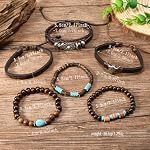 LOTSOF Western Turquoise Beaded Bracelet, Chic Stack Beaded Western Style for Country Concerts, Cowgirl Outfits & Boho Jewelry, Springs1, Turquoise Beads, no gemstone