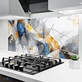 CRÉDENCE EN VERRE RÉSISTANTE À LA CHALEUR POUR LA CUISINE – Les crédences sont fabriquées en verre de sécurité ultra-clair de 4 mm d'épaisseur avec des bords polis. Le verre résiste à des températures allant jusqu'à 200 °C et offre une résistance accrue aux chocs, garantissant durabilité et sécurité au quotidien.