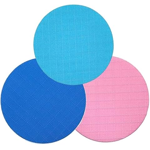 Repair Patches for Down Jackets, Tents, Puffer Clothing: Turquoise, Blue, Pink Kits Cover