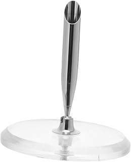 Hollow Round Acrylic Pen Holder Elegant Wedding Pen Stand for Guest Book Signing