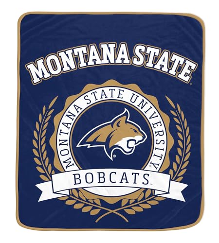 Proformance Home NCAA Montana State Bobcats University Crest Ultra Soft Blanket