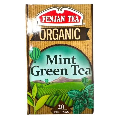 Fenjan Tea Organic Mint Green Tea 40g 20 Bags (Pack of 6) Cover