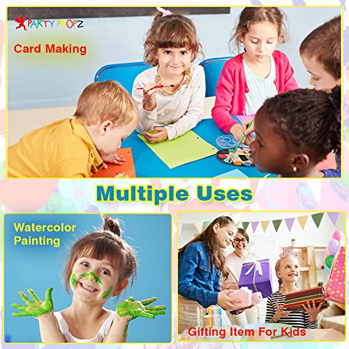 Image of Party Propz water color paint set - 10 Pcs Multicolor Watercolor with Paints Brush | return gifts for birthday party | water color paint set | water colors for kids | Return Gift for Kids Birthday