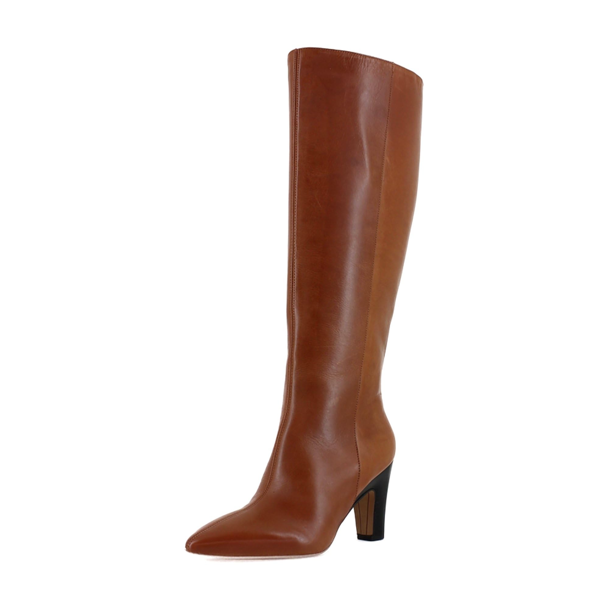 Cognac Leather NELAS Boots by DOLCEVITA