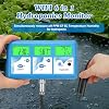 Hydroponic ppm pH Monitor, WiFi 6 in 1 pH EC Meter for Hydroponics Growing System,Continuous Monitoring pH PPM EC CF Humidity Temp of DWC Grow System Water Reservoir Tank Aeroponic Garden Aquarium #3