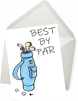 Vista 1 de PICTURE THIS PRINTS Divertida tarjeta de cumpleaños de golf para marido, novio, esposa, novia, tarjeta de cumpleaños para él o ella (5 x 7 pulgadas)