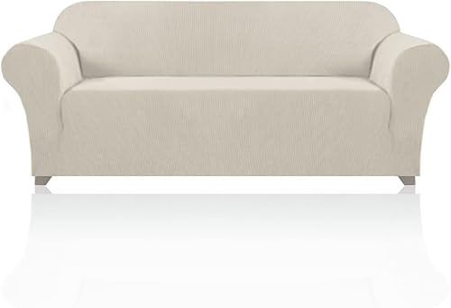 Miniatura 91 de PrinceDeco Funda elástica para sofá de 3 cojines, protector de muebles con parte inferior elástica antideslizante, apta para perros (sofá, azul Azul