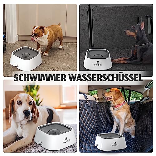 ELS PET Hundenapf 1L - Auslaufsicher Dank Schwimmdeckel, fur Auto & Zuhause