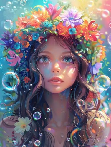 Peinture par numero adulte motif bulles pour sublimer la decoration murale de votre salon