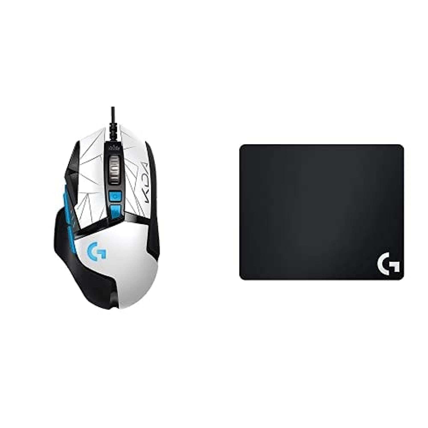 Logitech G502 Hero High Performance Gaming Mouse - Lol-Kda2.0 - Usb With Logitech G 240 Cloth Gaming Mouse Pad, Rollable Black, 943-000095