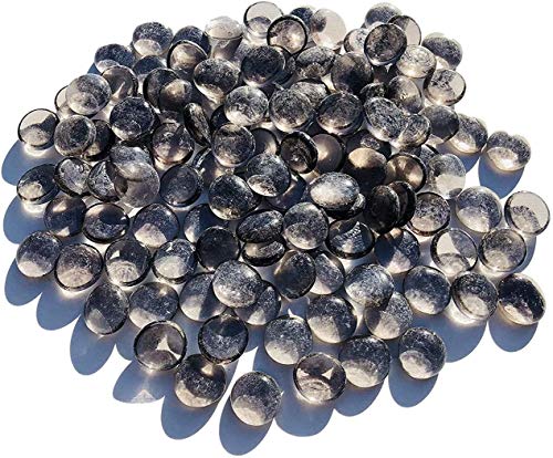 Crystal King mezcla transparente cristal blanco piedras Nuggets 2u00a0cm 500u00a0gu00a0u0096u00a0Bolas plano Cristal bolitas de cristal Mesa decorativa Decoración Jarrón de vidrio Deko relleno piedras multicolor